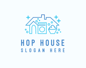 House Cleaning Wash logo design