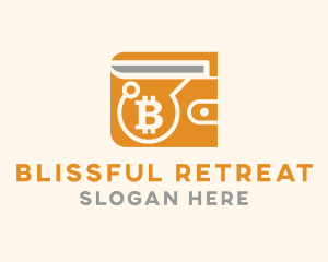 Bitcoin Crypto Wallet logo design