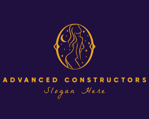 Astral Naked Woman logo design