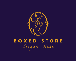 Astral Naked Woman logo design