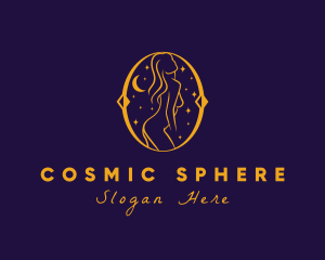 Astral Naked Woman logo design