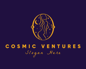 Astral Naked Woman logo design