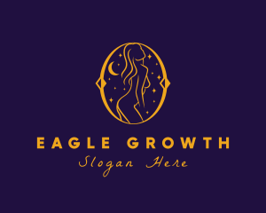 Astral Naked Woman logo design