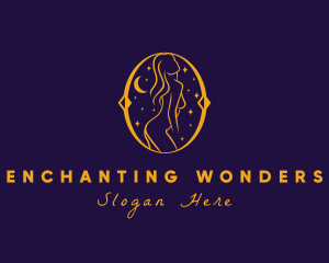 Astral Naked Woman logo design