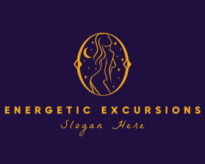 Astral Naked Woman logo design