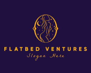 Astral Naked Woman logo design