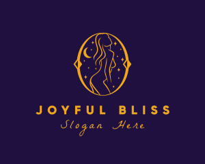 Astral Naked Woman logo design