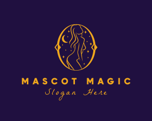 Astral Naked Woman logo design