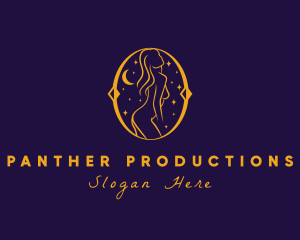 Astral Naked Woman logo design