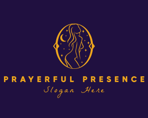 Astral Naked Woman logo design