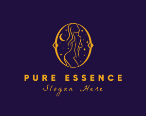 Astral Naked Woman logo design