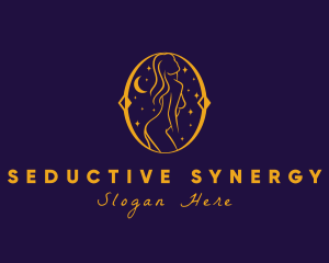 Astral Naked Woman logo design