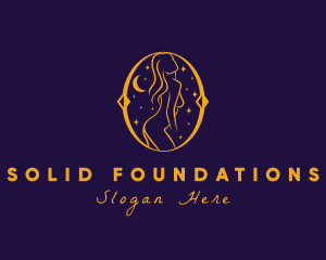 Astral Naked Woman logo design