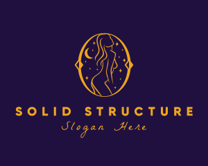 Astral Naked Woman logo design