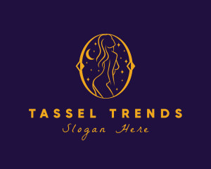 Astral Naked Woman logo design