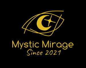 Mystical Eye Moon  logo design