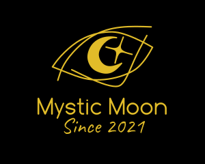 Mystical Eye Moon  logo design