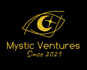 Mystical Eye Moon  logo design