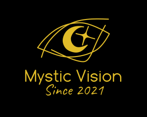 Mystical Eye Moon  logo design