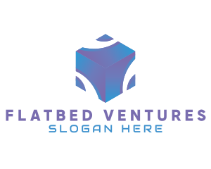 3D Technology Cube Company logo design