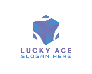 3D Technology Cube Company logo design