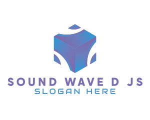 3D Technology Cube Company logo design