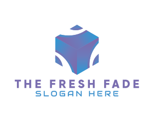 3D Technology Cube Company logo design