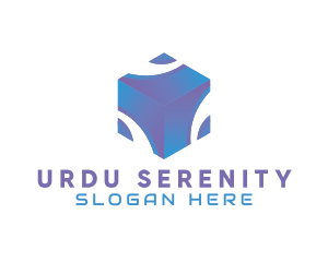 3D Technology Cube Company logo design