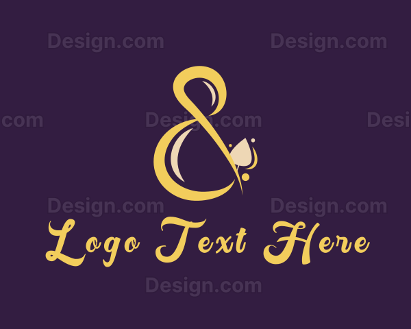 Stylish Script Ampersand Logo