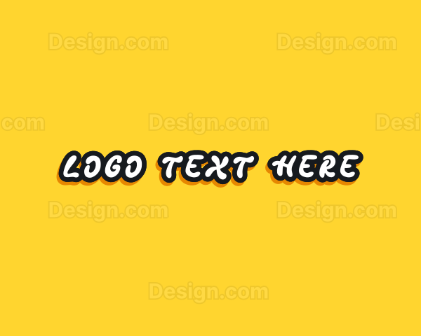 Playful Cartoon Wordmark Logo