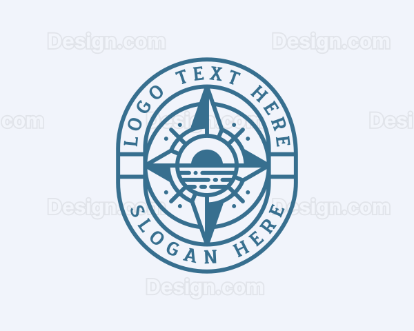 Nautical Navigation Compass Logo