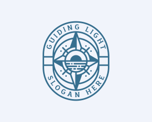 Nautical Navigation Compass  logo design