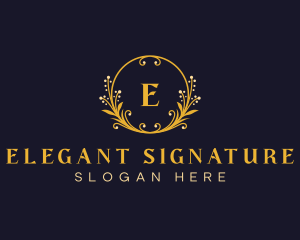 Elegant Floral Boutique logo design