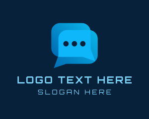 Share - Cyber Messaging Chat App logo design
