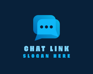 Cyber Messaging Chat App logo design