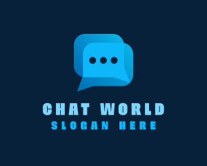 Cyber Messaging Chat App logo design