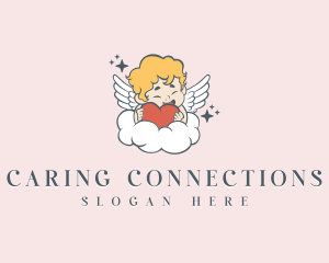 Dating Cupid Valentine logo design