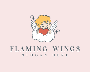 Dating Cupid Valentine logo design