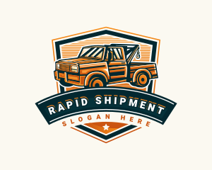 Tow Truck Logistics logo design