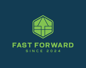 Forwarding Logistics Arrow logo design