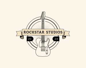 Rockstar Musician Guitar Band logo