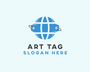 Price Tag Globe logo design