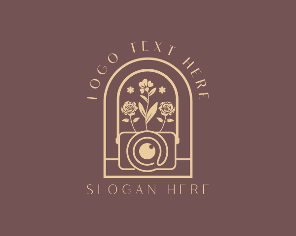 Floral Photo Camera logo