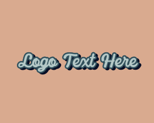 Retro Cursive Company Logo