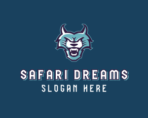 Wolf Safari Animal logo design