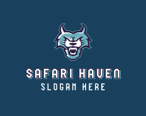 Wolf Safari Animal logo design