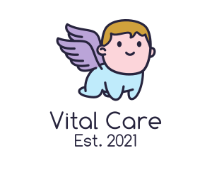 Cute Baby Angel logo