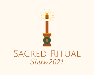 Spiritual Candle Decor  logo design