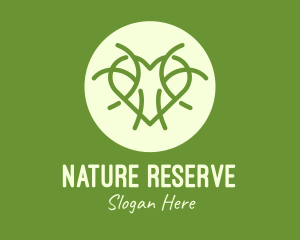 Nature Tree Heart logo design