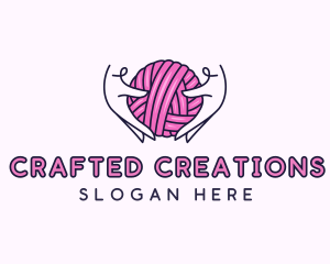 Crochet Hand Yarn logo design